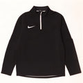 Top de trening pentru bărbați Dri Fit, cu fermoar și gât, color block, negru