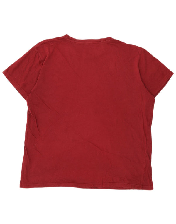 Tricou pentru bărbați Pierre Cardin Top XL Bumbac Burgundy