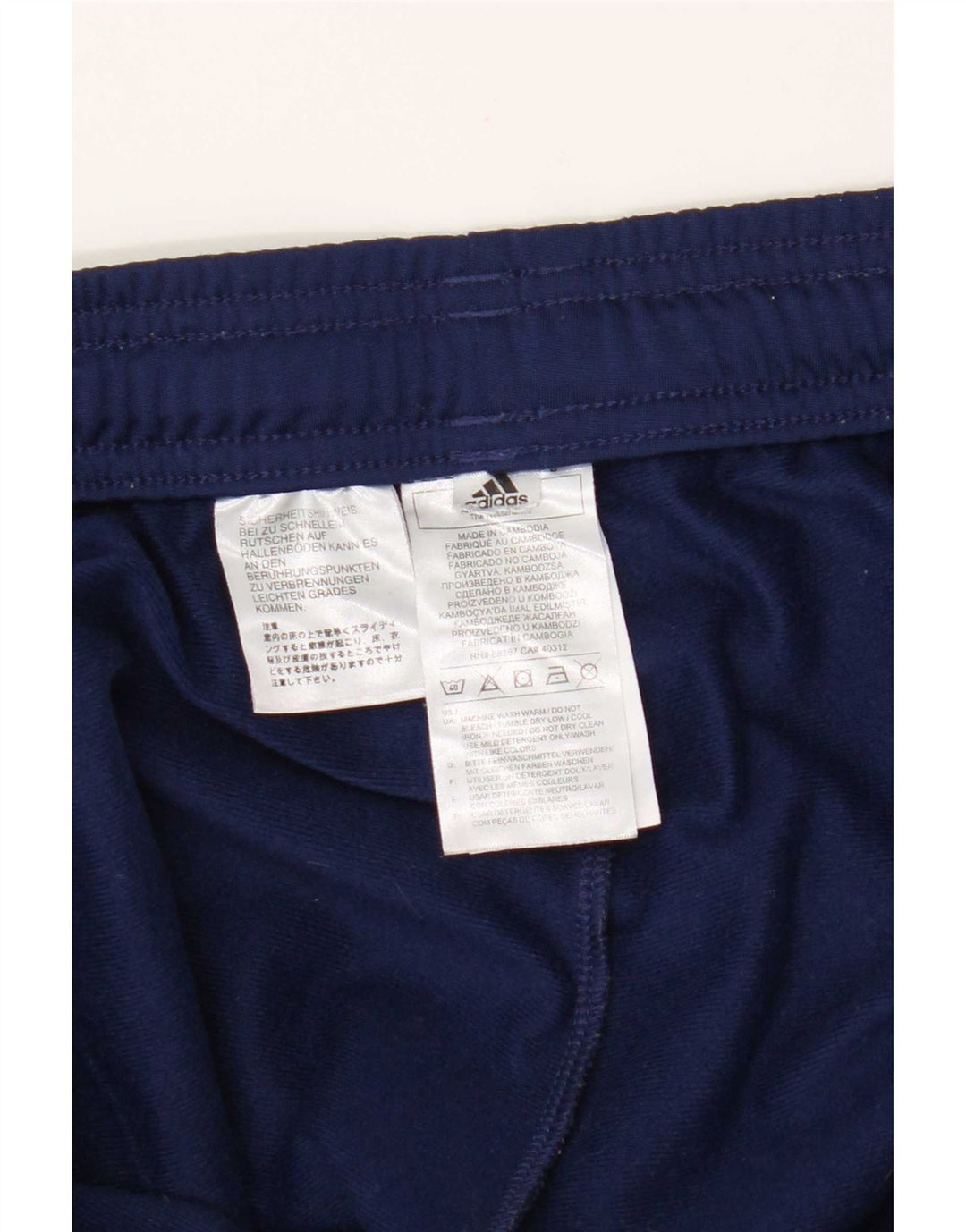 Pantaloni de trening pentru bărbați Adidas Pantaloni de jogging 2XL poliester bleumarin