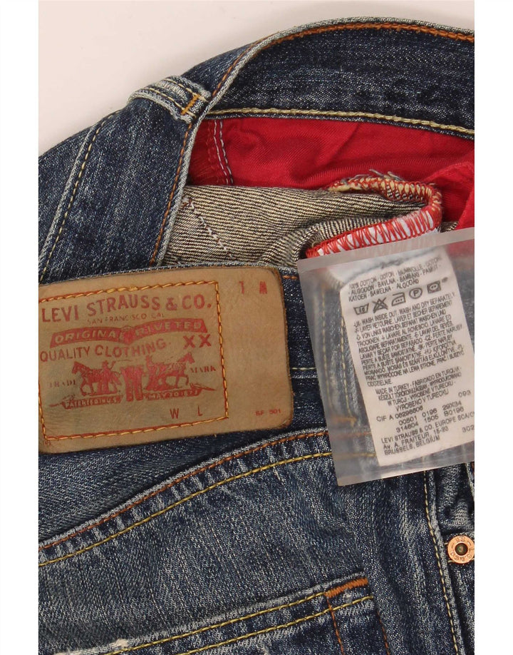 Blugi Levi's pentru bărbați, cu picioare largi, învechiți, L29 L34, bumbac albastru