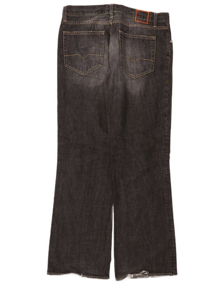 Blugi Bootcut pentru bărbați HUGO BOSS W34 L32 bumbac negru