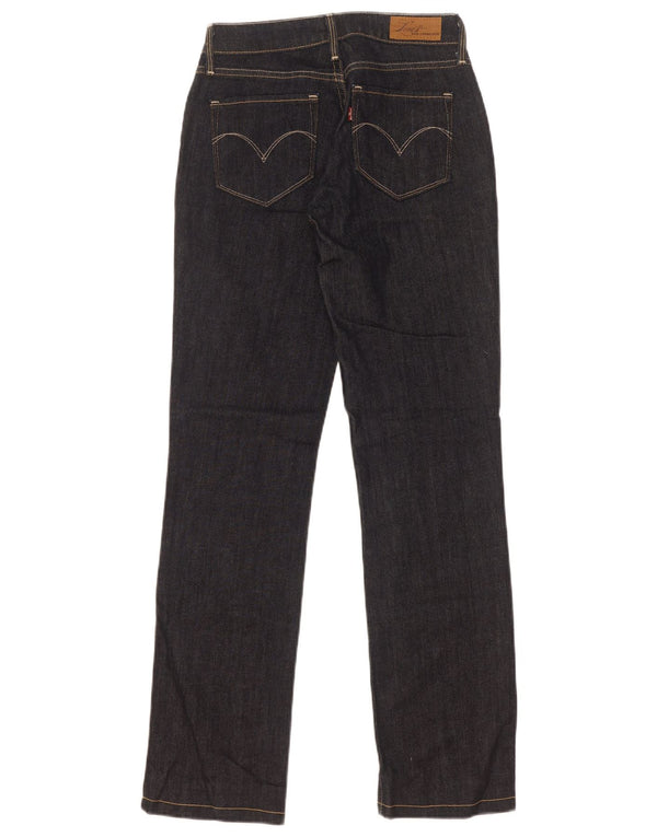 Blugi drepti Levi's Bold Curve pentru femei W25 L32 bumbac negru
