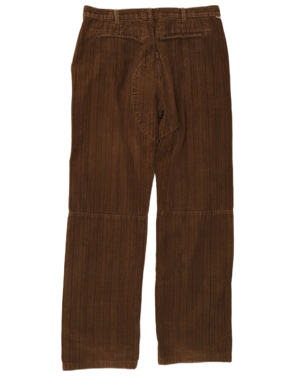 Calvin Klein Pantaloni drepti pentru bărbați din velur, L33 L33, bumbac maro