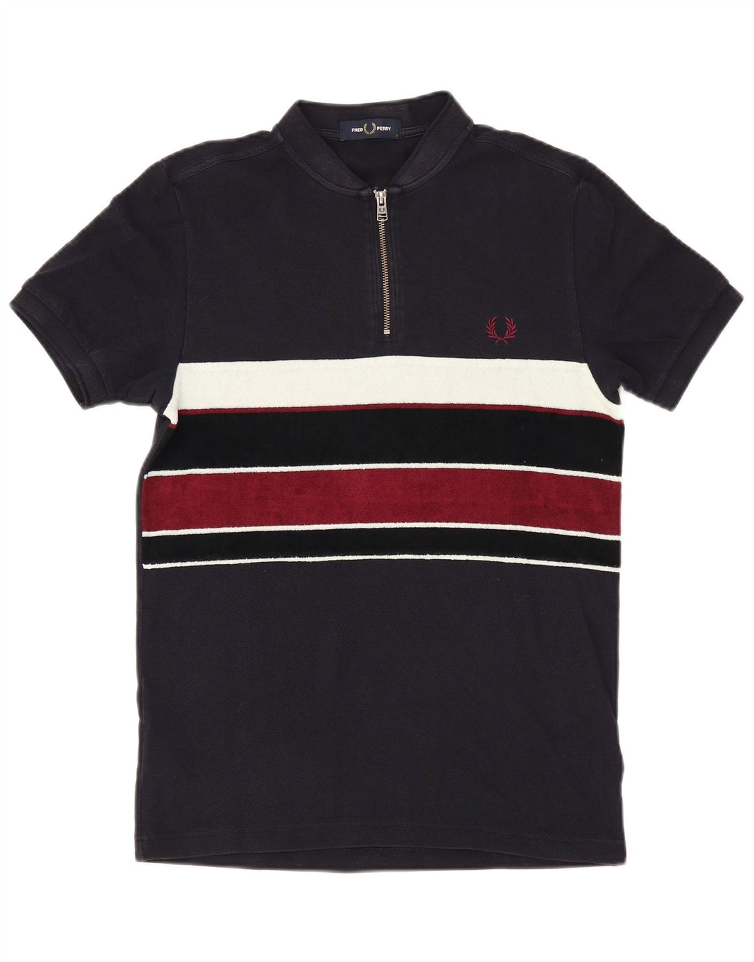 Cămașă polo Fred Perry pentru bărbați, bumbac color block, albastru bleumarin