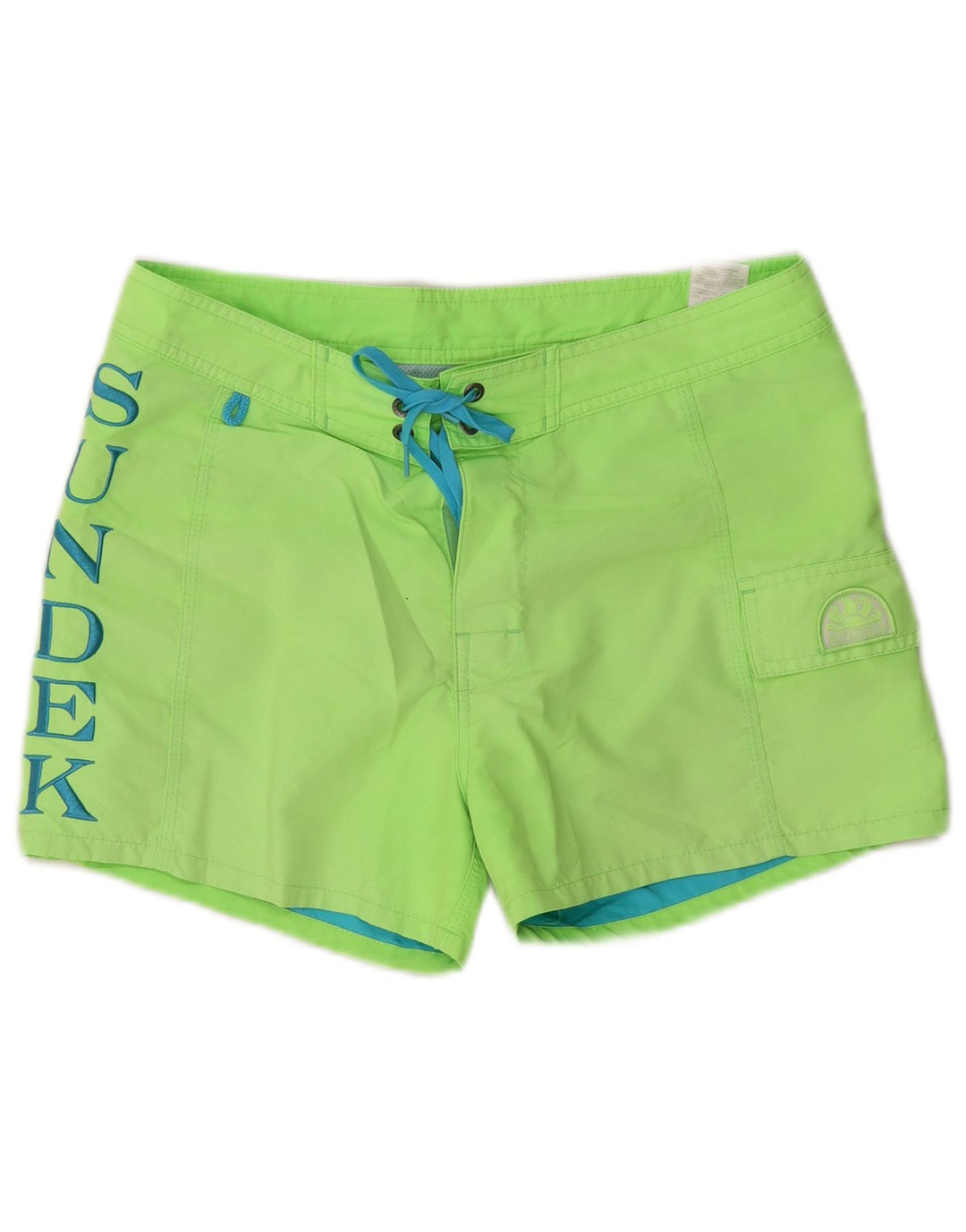 Sundek Pantaloni scurți de înot grafic pentru bărbați Poliester verde mediu