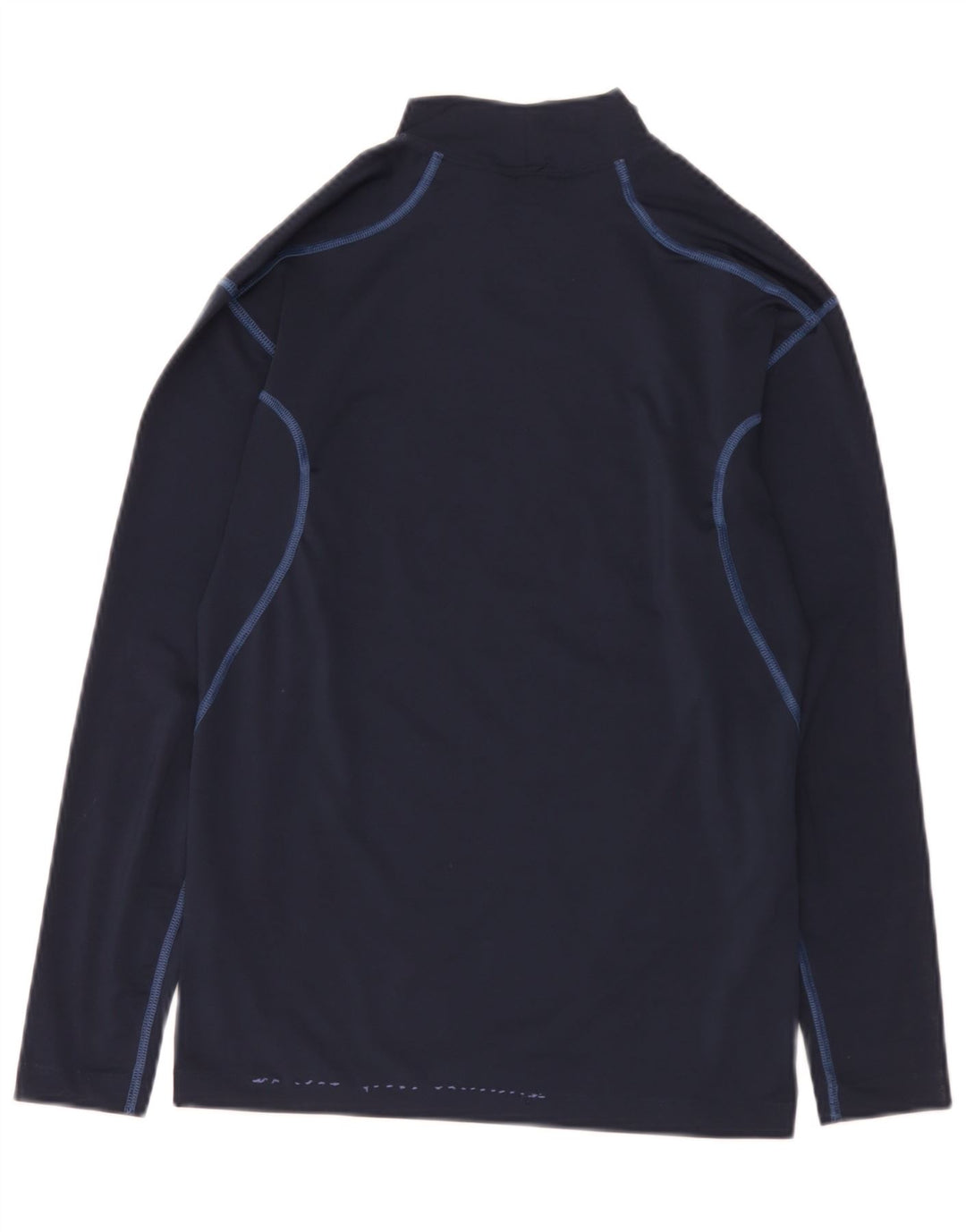 Nike pentru bărbați Dri Fit Top cu mânecă lungă Marea Britanie 42/44 Poliester mare bleumarin