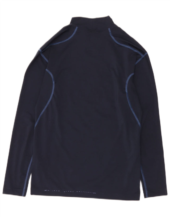Nike pentru bărbați Dri Fit Top cu mânecă lungă Marea Britanie 42/44 Poliester mare bleumarin