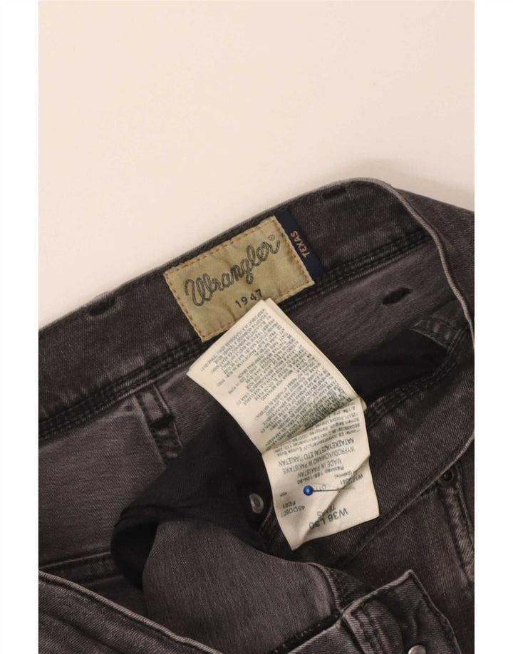 Blugi drepte pentru bărbați Wrangler Texas W36 L30 bumbac gri