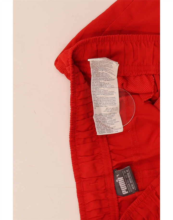 Pantaloni scurți sport Puma pentru bărbați, poliester roșu mediu