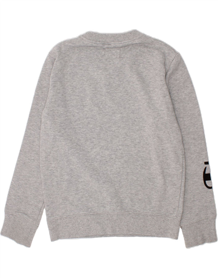 CHAMPION Boys Graphic Sweatshirt Jumper 7-8 Years Medium Grey Cotton Vintage Champion and Second-Hand Champion from Messina Hembry 