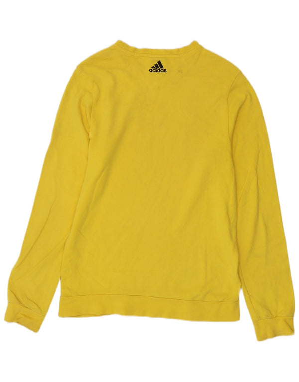 Hanorac grafic pentru bărbați Adidas Pulover mediu galben