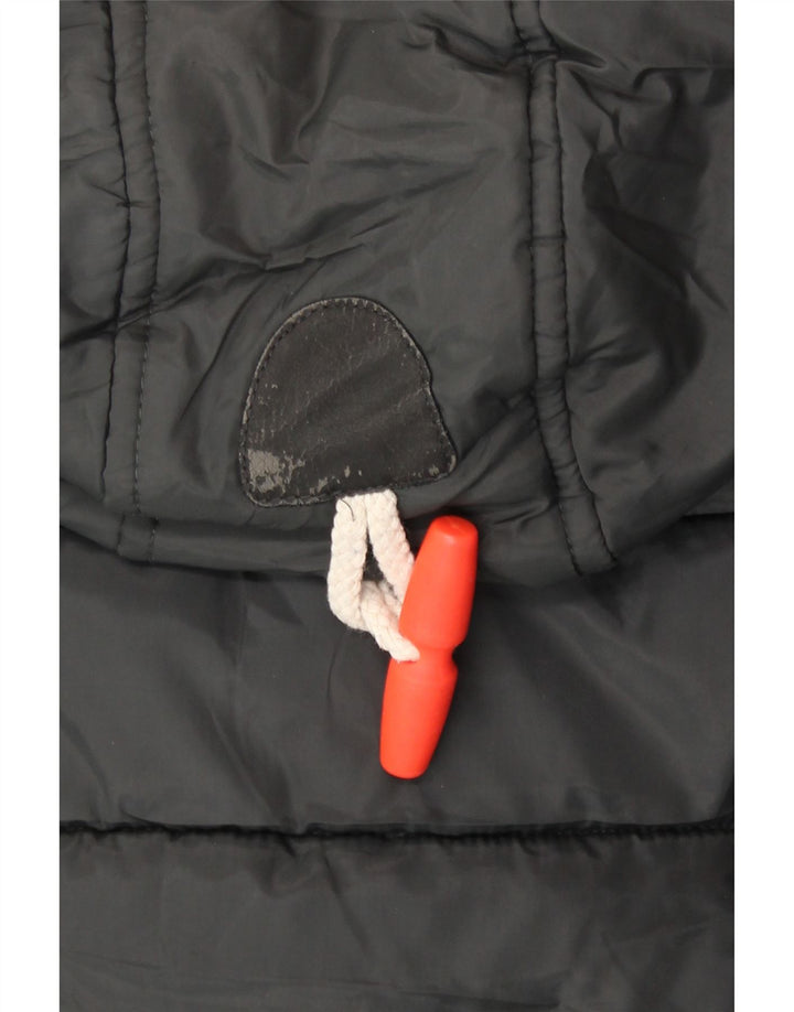 Jachetă căptușită cu glugă Superdry pentru femei UK 14 Medium Gri Poliester
