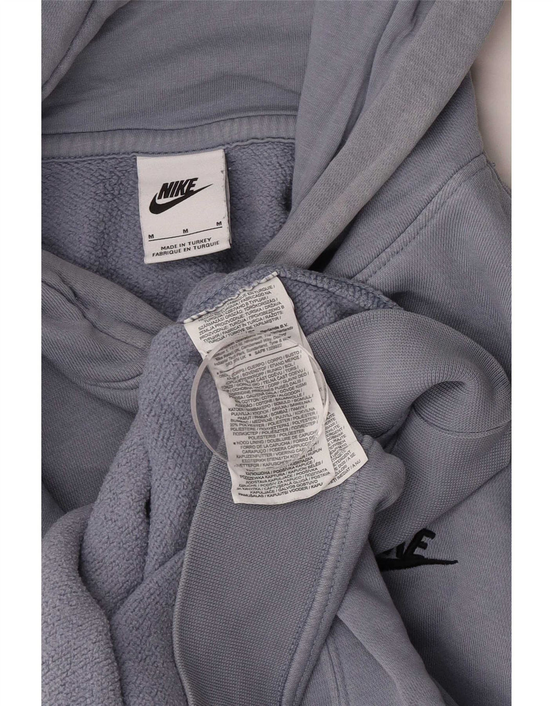Pulover Nike pentru bărbați, bumbac albastru mediu