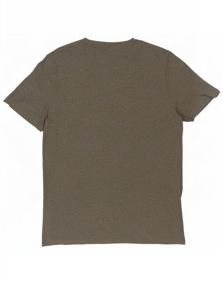 Tricou grafic Timberland pentru bărbați, cu croială obișnuită, din bumbac, gri mediu