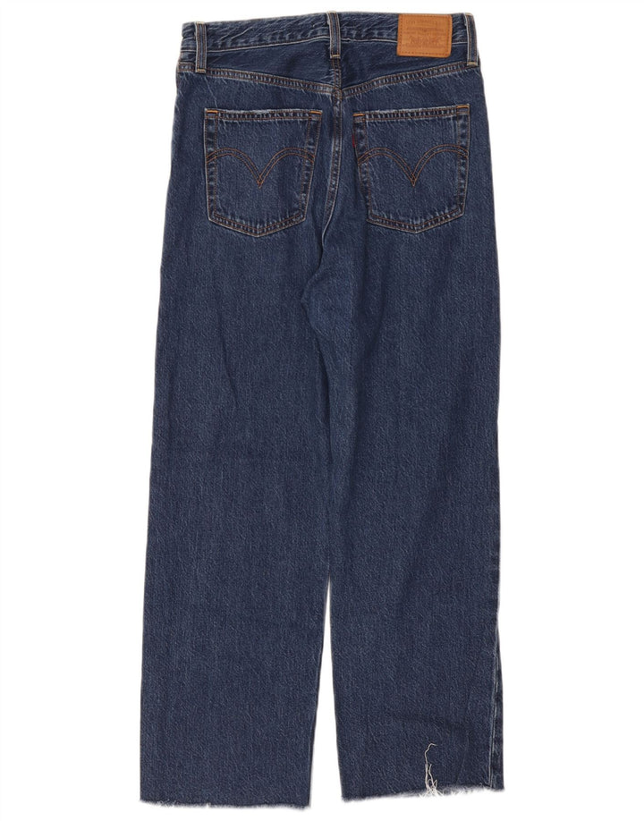 Blugi drepti pentru femei Levi's Ribcage W28 L26 bleumarin