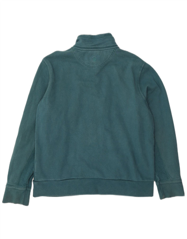 Fat Face Mens Graphic Trening Top Jachetă mare, verde, bumbac