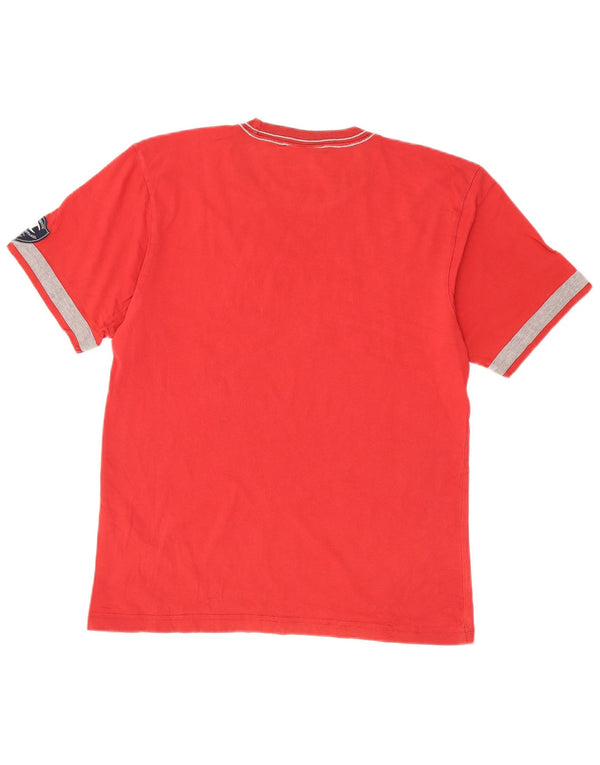 Tricou cu grafic Milano Champion pentru bărbați Top mare bumbac roșu