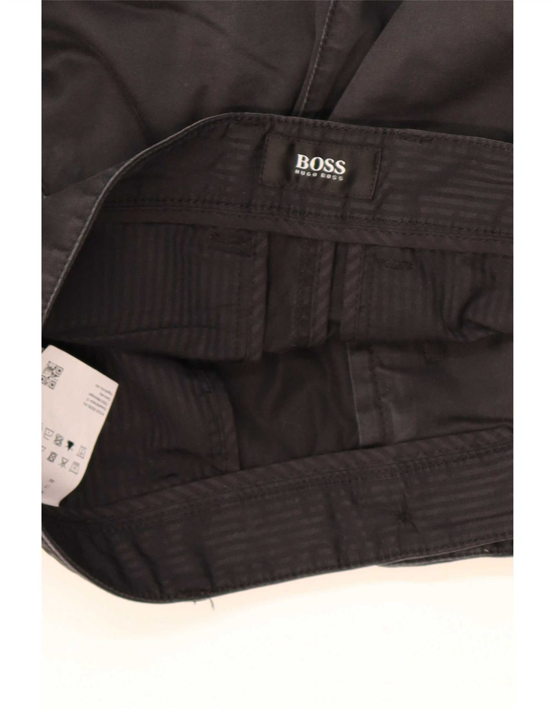 Pantaloni scurți chino pentru bărbați Hugo Boss W28, bumbac negru mic