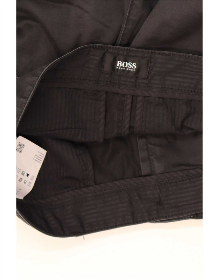 Pantaloni scurți chino pentru bărbați Hugo Boss W28, bumbac negru mic