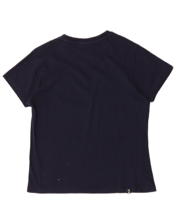 Tricou grafic pentru femei Hummel Top UK 14 Medium Bleumarin
