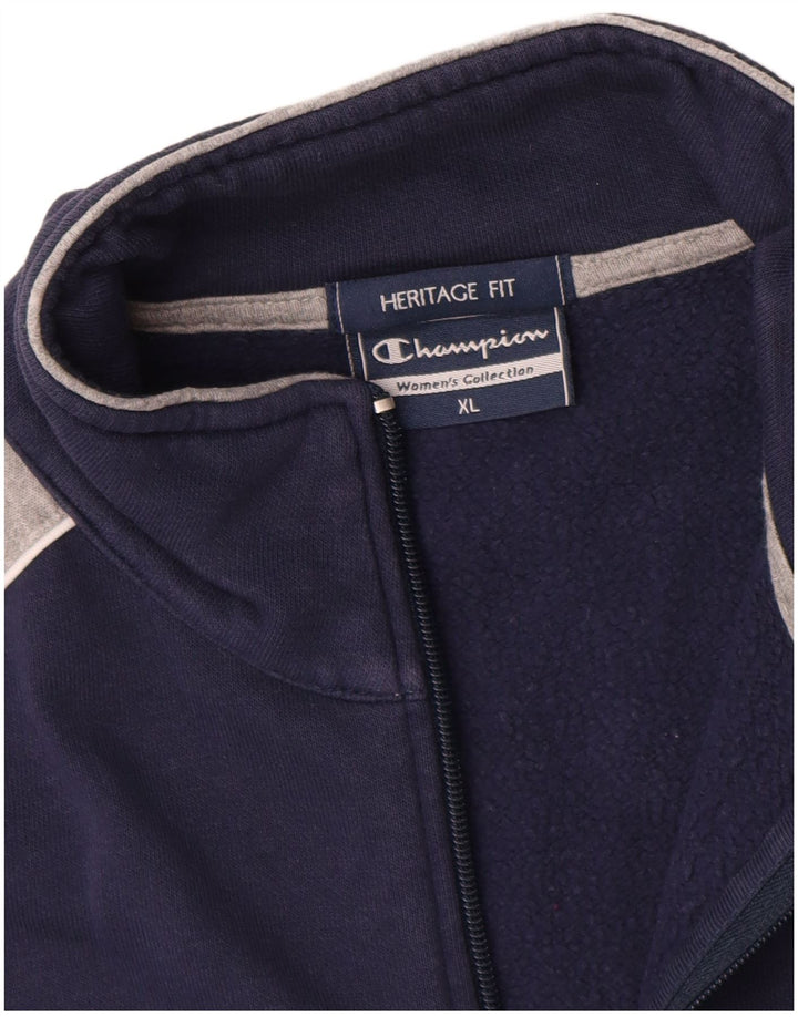 Jachetă de trening pentru femei Heritage Fit CHAMPION UK 18 XL bleumarin