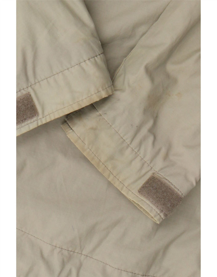Jachetă de ploaie cu glugă Lyle & Scott pentru bărbați UK 36 Mic, bej, nailon