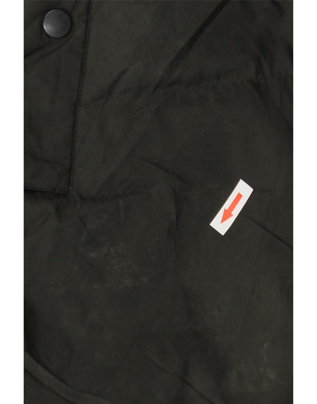 Palton căptușit cu glugă supradimensionat pentru femei Zara UK 10 Nylon negru mic