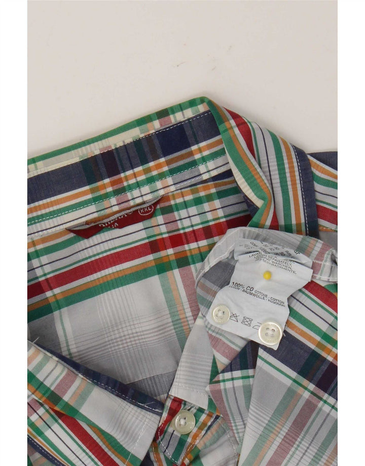 Cămașă pentru bărbați Carrera cu mânecă scurtă 2XL, bumbac alb cu carouri