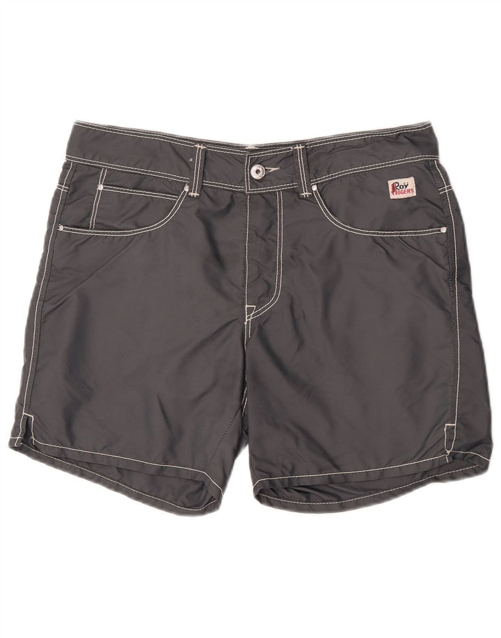 Pantaloni scurți de înot Roy Rogers pentru bărbați, gri mediu, poliamidă