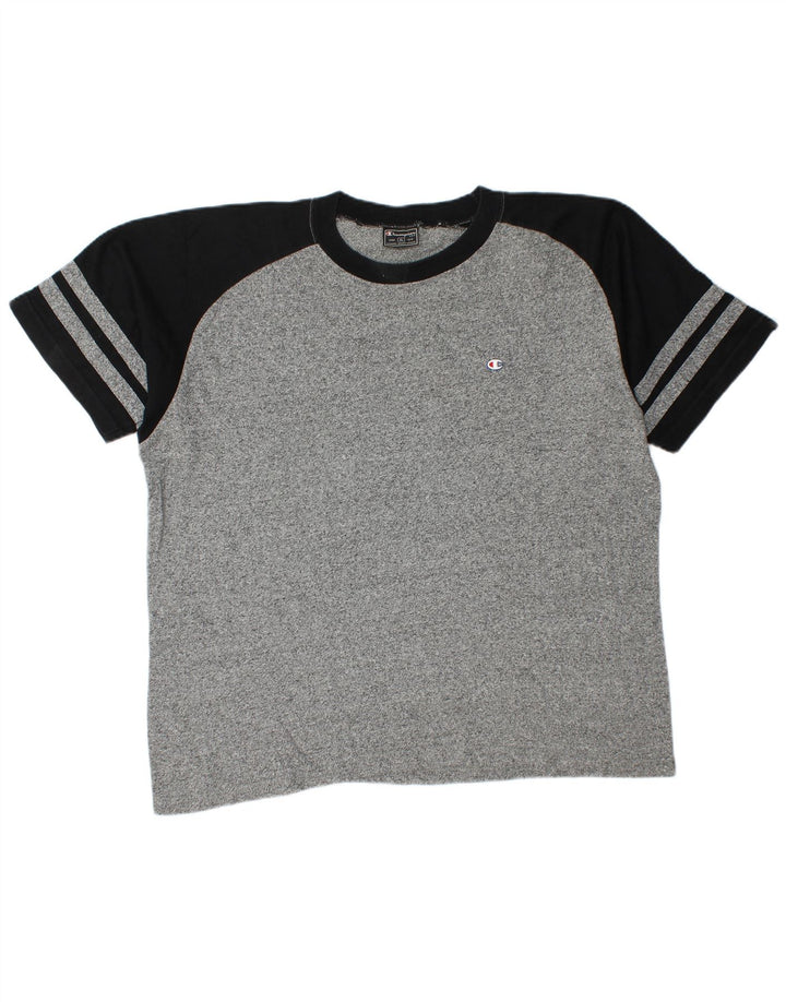 Tricou pentru bărbați Champion Top XL Gri Colorblock