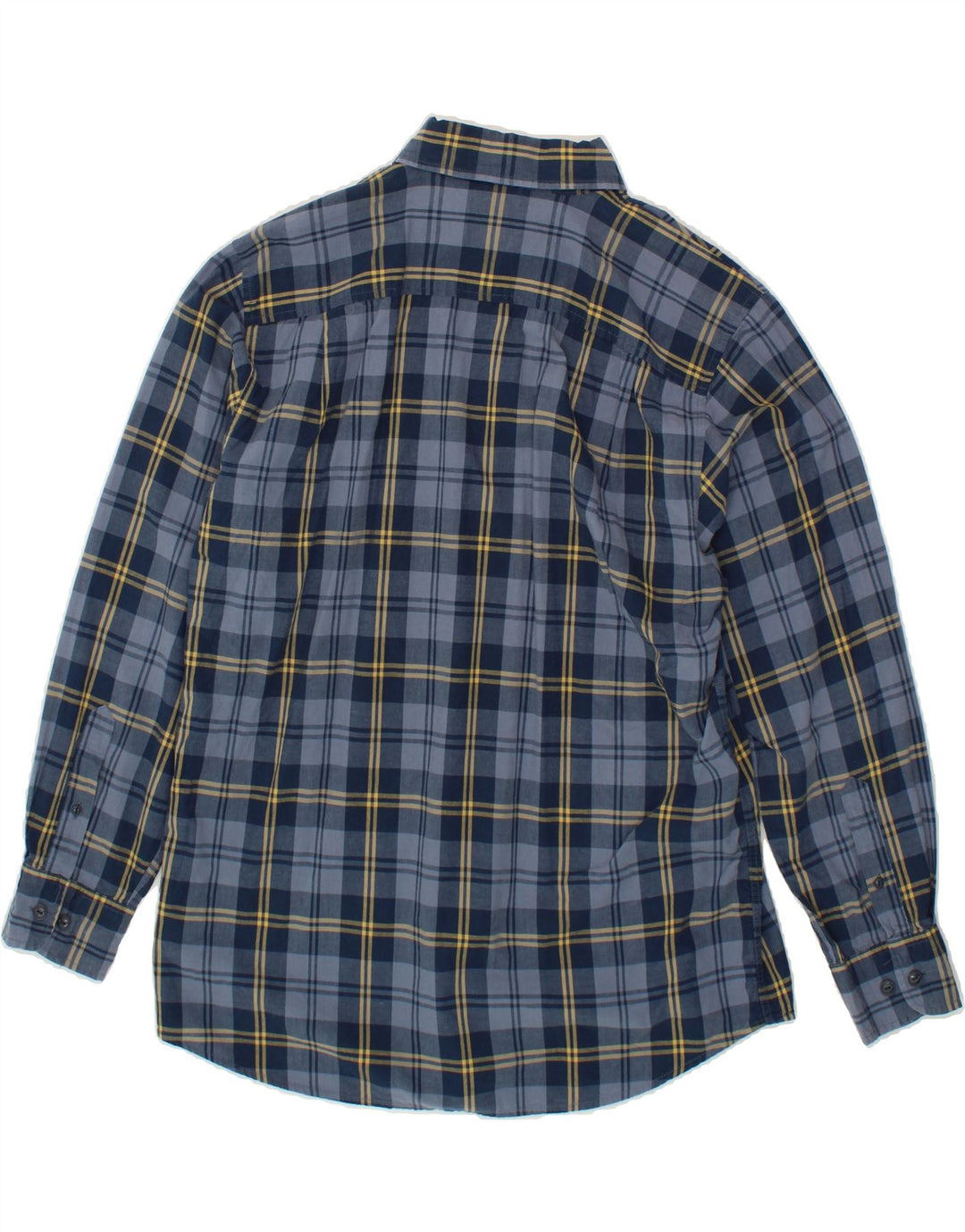 DOCKERS Mens Shirt Large Navy Blue Check Vintage Dockers and Second-Hand Dockers from Messina Hembry 
