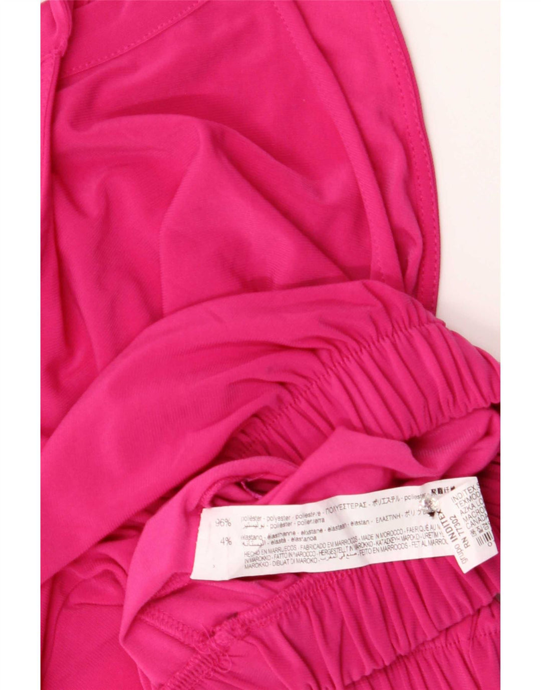 Top Crop Halter pentru Damă Zara UK 8 Small Pink Poliester