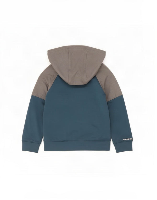 Pulover Under Armour pentru băieți, cu fermoar, 6-7 ani, XS, albastru, bloc de culoare