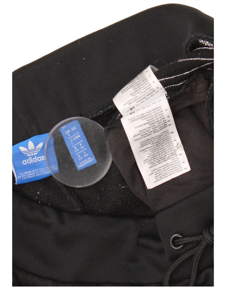 Pantaloni de trening Adidas pentru femei Joggeri UK 8 Poliester negru mic