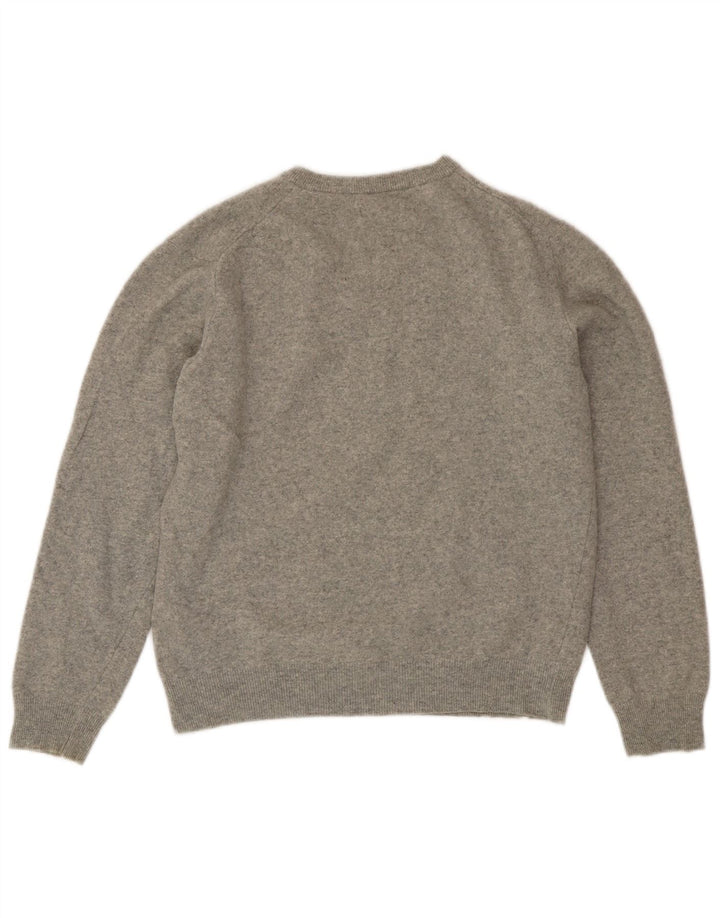 Pulover pentru femei Gant cu decolteu în V UK 18 XL Lână gri