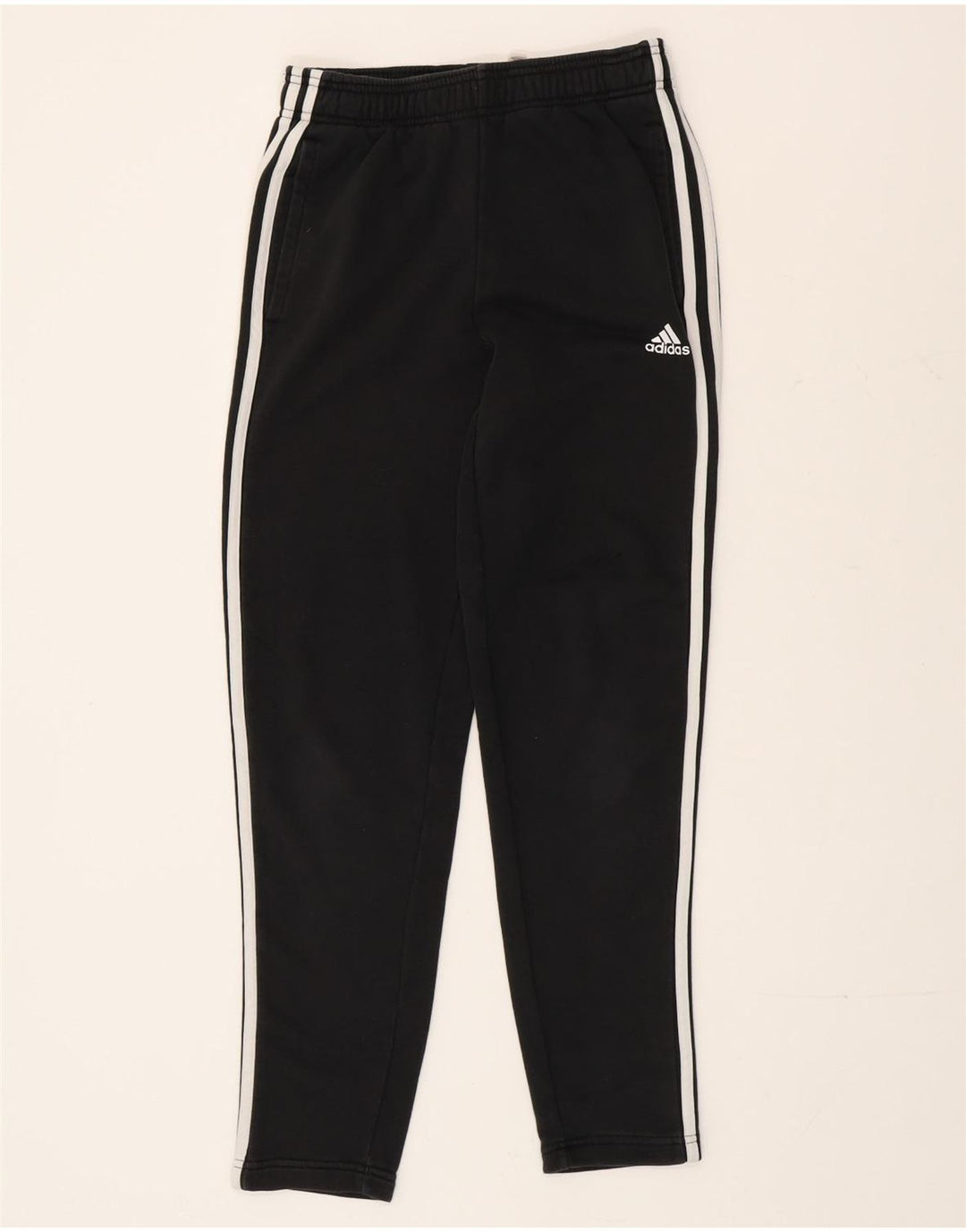 Pantaloni de trening Adidas pentru bărbați, bumbac negru mic