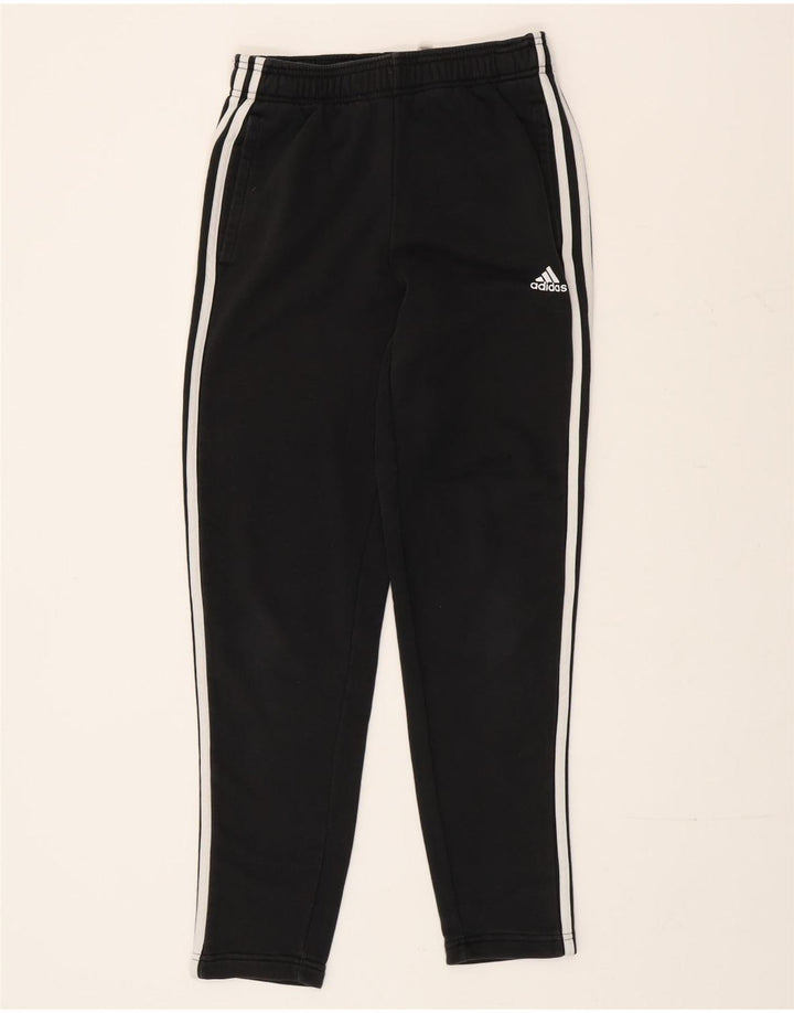 Pantaloni de trening Adidas pentru bărbați, bumbac negru mic
