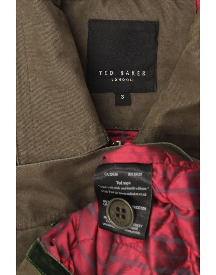Jachetă bomber pentru bărbați Ted Baker, mărime 3, bumbac kaki mediu