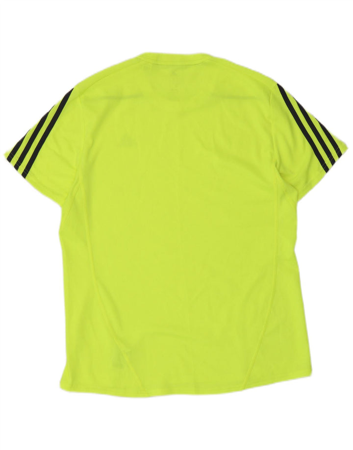 Tricou Adidas Climalite pentru bărbați Top Medium Galben Poliester