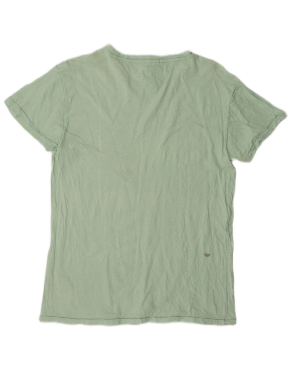 Tricou grafic Tommy Hilfiger pentru bărbați Top din bumbac verde mediu