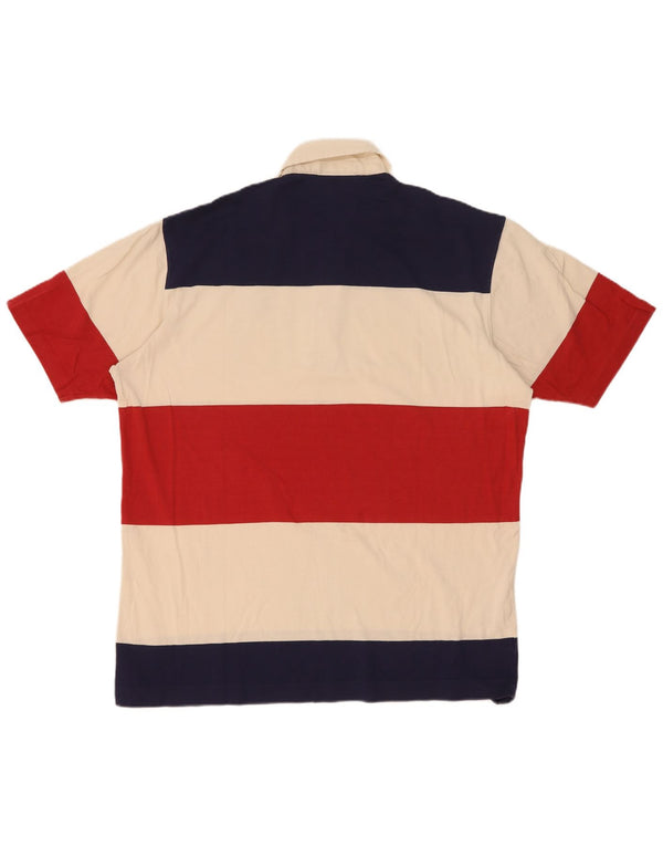 Tricou polo Lacoste pentru bărbați Mărimea 8 3XL Bumbac cu dungi multicolore