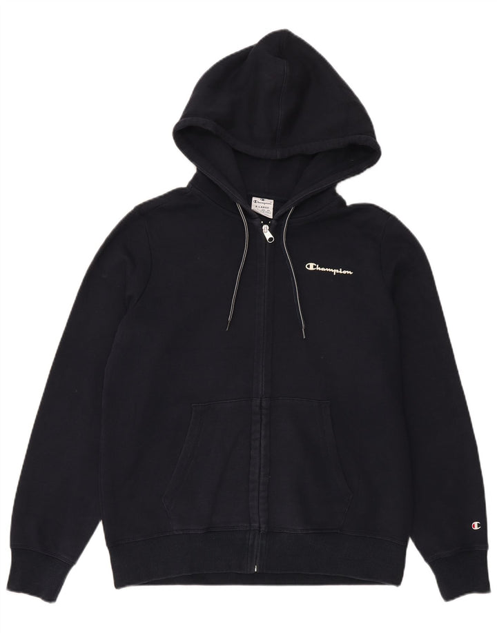 Pulover pentru bărbați Champion, cu fermoar, XL bleumarin