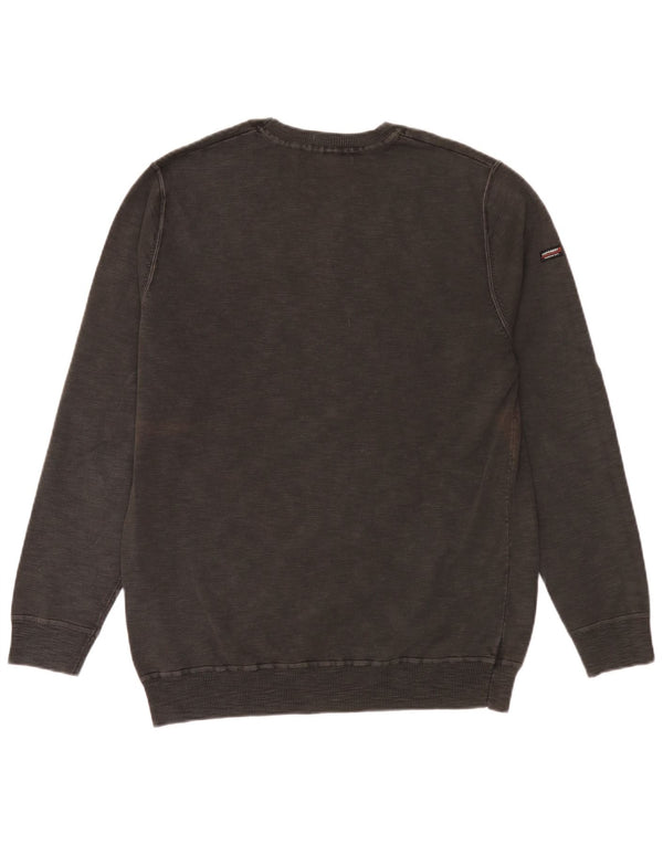 Pulover Superdry pentru bărbați, bumbac gri 2XL