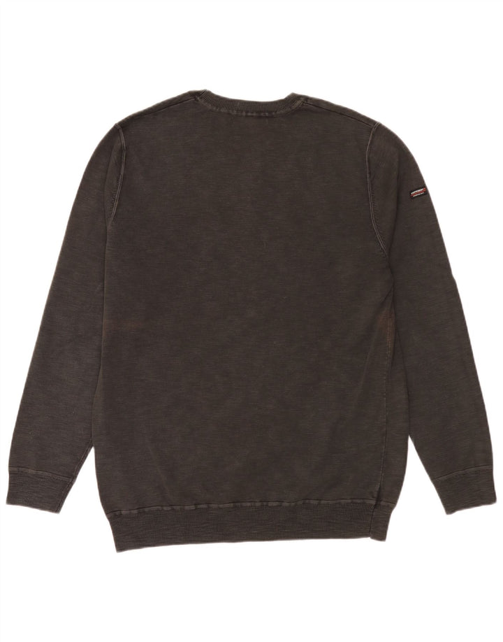 Pulover Superdry pentru bărbați, bumbac gri 2XL