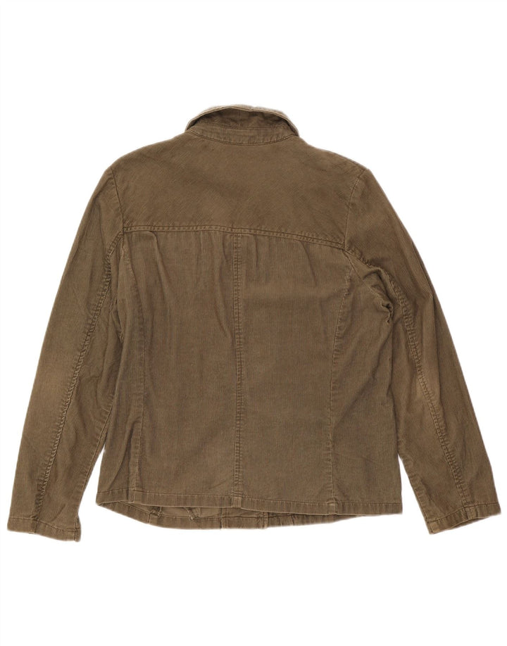 Jachetă din velur pentru femei Eddie Bauer UK 14 Bumbac kaki mediu
