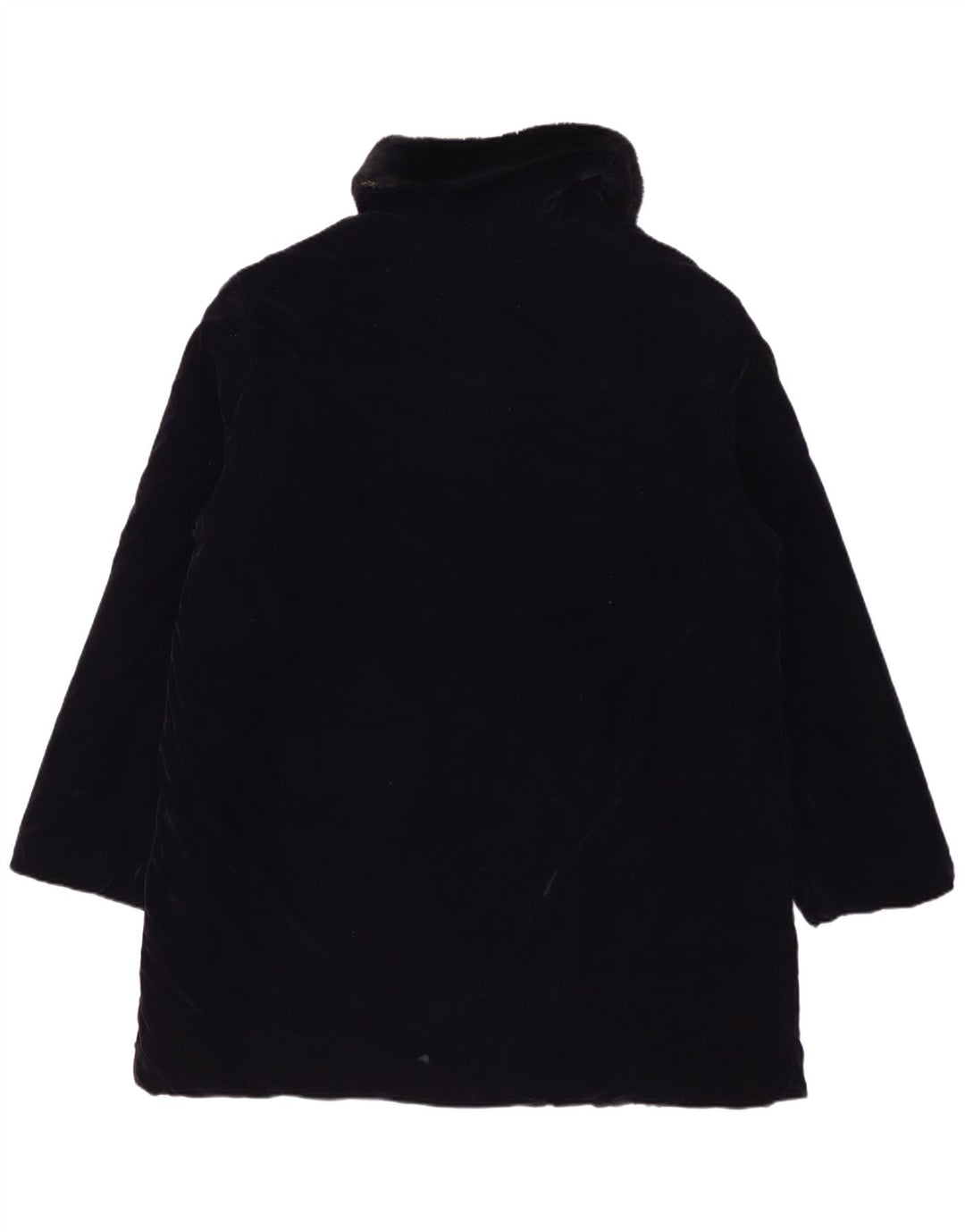 Jaeger Pardesiu de velur pentru femei UK 14 Medium Bleumarin Poliester