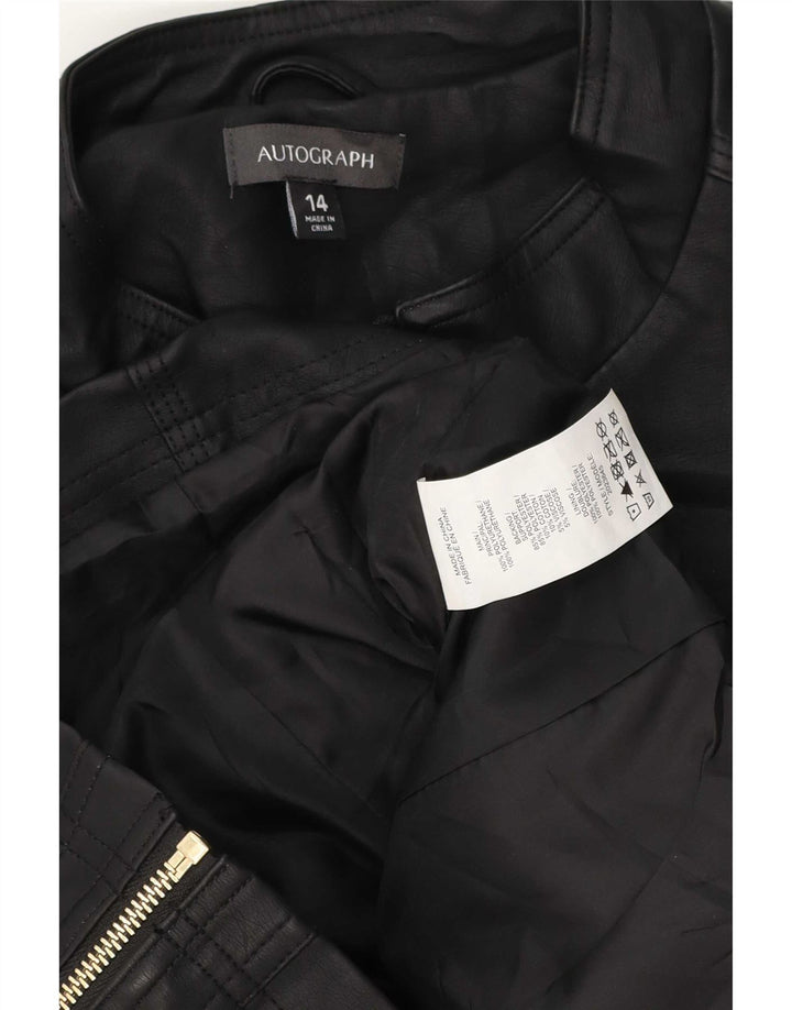 Geacă pentru femei Marks & Spencer Autograph Biker UK 14 Large Black