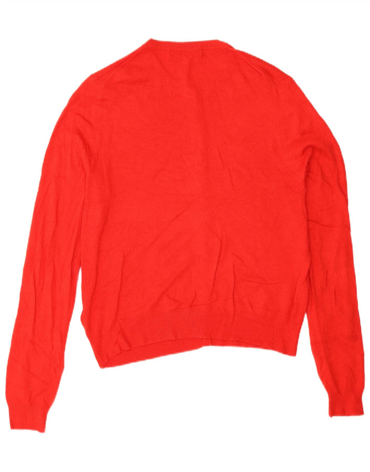 Pulover cardigan pentru femei Marks & Spencer UK 14 mare, roșu, viscoză
