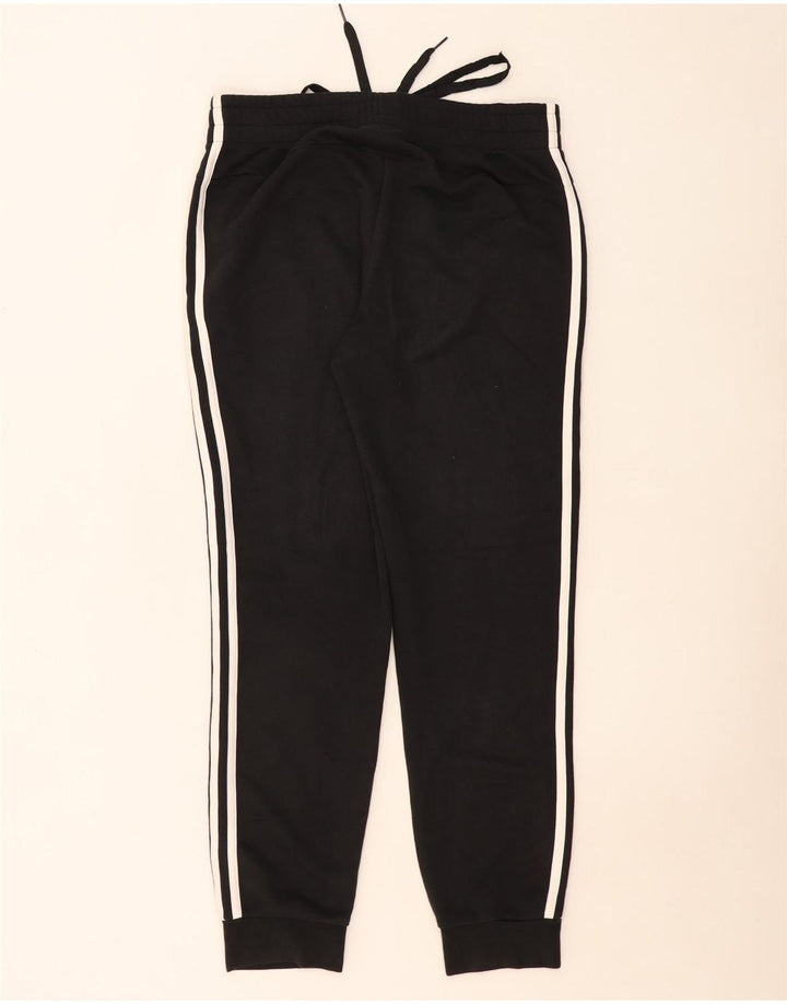Pantaloni de trening Adidas pentru femei Joggeri UK 12/14 Bumbac mediu negru