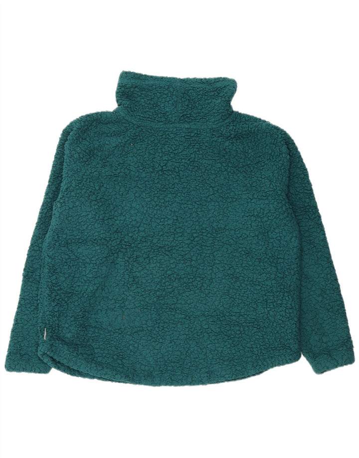 EDDIE BAUER Pulover supradimensionat din lână pentru femei UK 16 Poliester verde mare